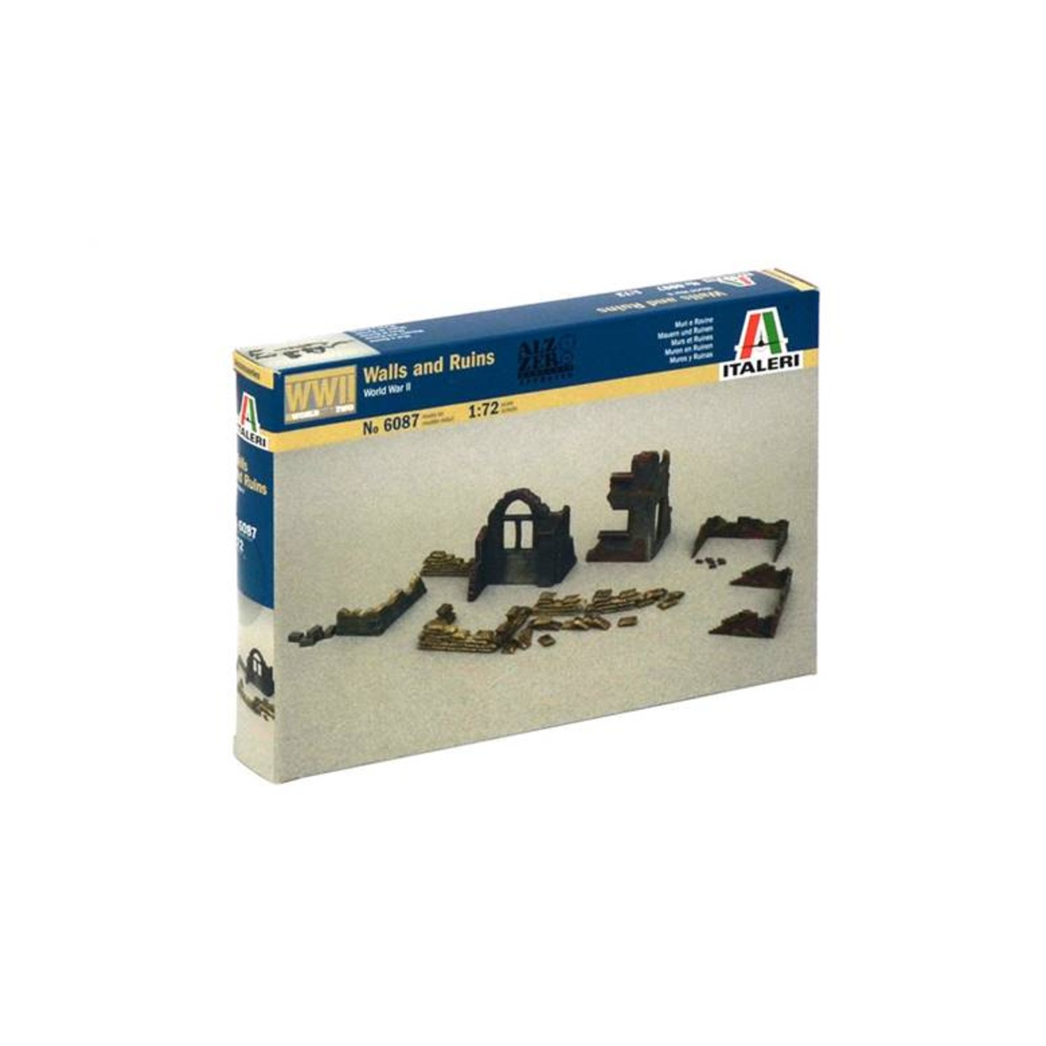 Italeri Model Kit 1/72 Walls and Ruins NM