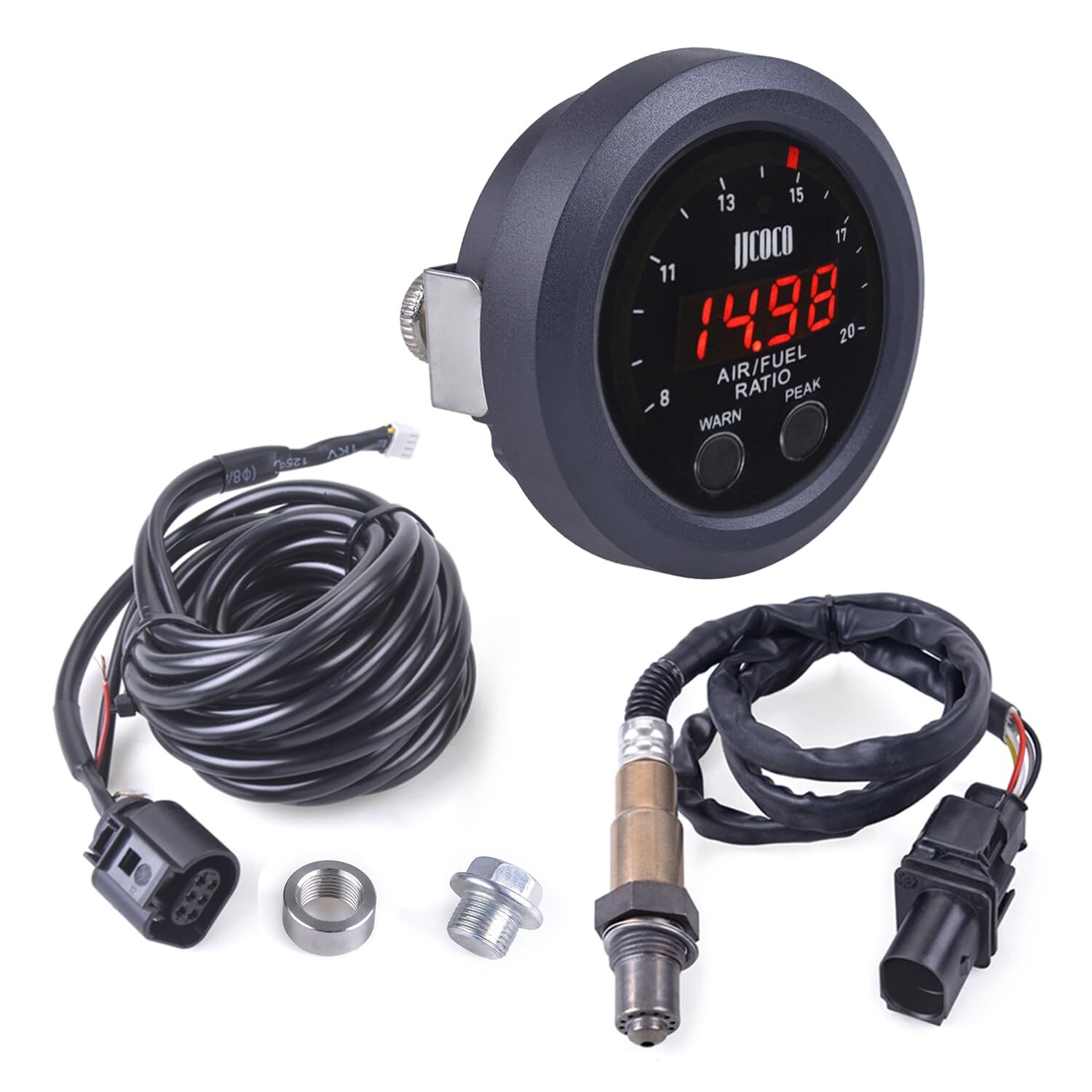 52mm air fuel ratio gauge kit LED Digital Display 12V Wideband O2 sensor kit 52mm air fuel ratio gauge kit LED Digital Display 12V Wideband O2 sensor kit
