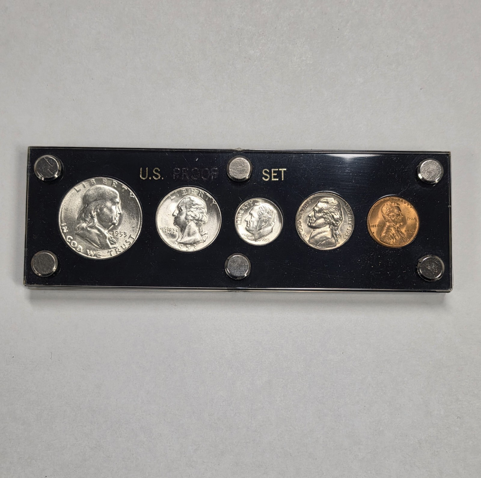 1953 S US Mint Set In Black Capitol Holder - 