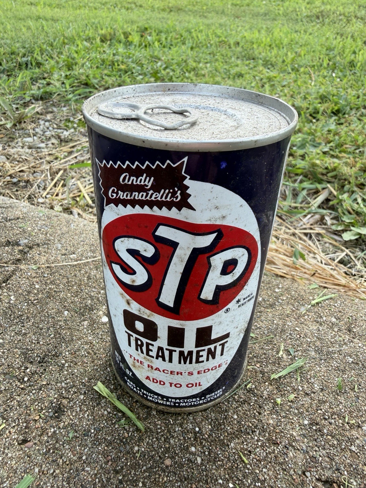 STP Vintage Oil Treatment 15 fl oz Metal Advertising Can, Original 1973 STP Vintage Oil Treatment 15 fl oz Metal Advertising Can, Original 1973