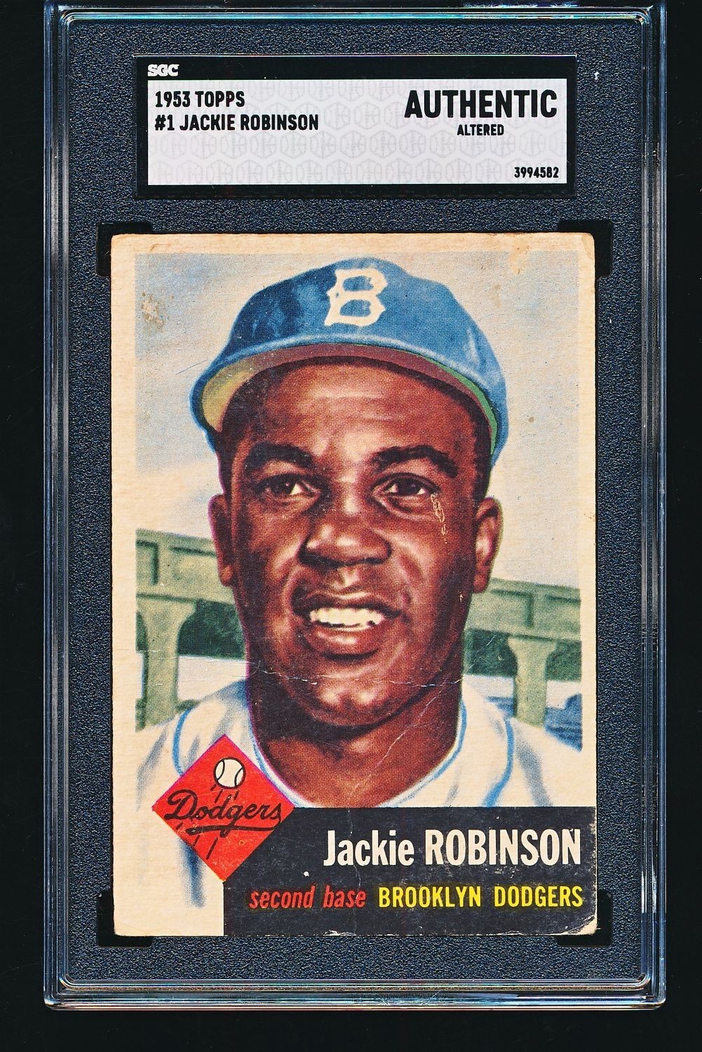 1953 Topps JACKIE ROBINSON #1 SGC A