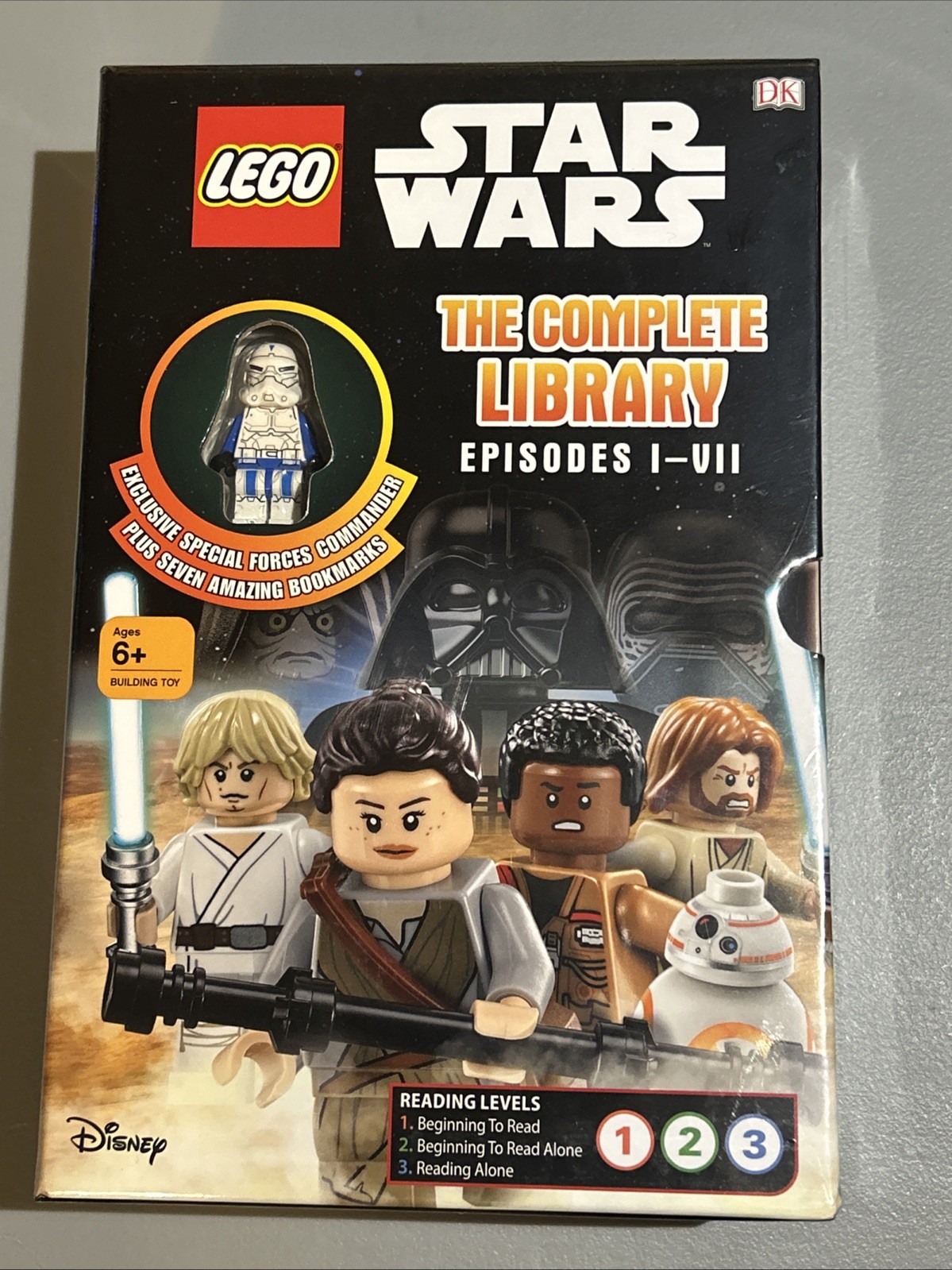 Lego Star Wars Complete 7 BOOKS w/ Special Forces Commander MiniFigure Sw0503 Lego Star Wars Complete 7 BOOKS w/ Special Forces Commander MiniFigure Sw0503
