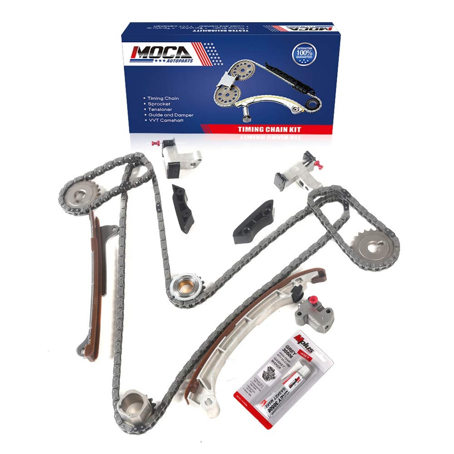 MOCA Timing Chain Kit Compatible with 2005-2015 for Toyota Tacoma 4.0L, 2005-...