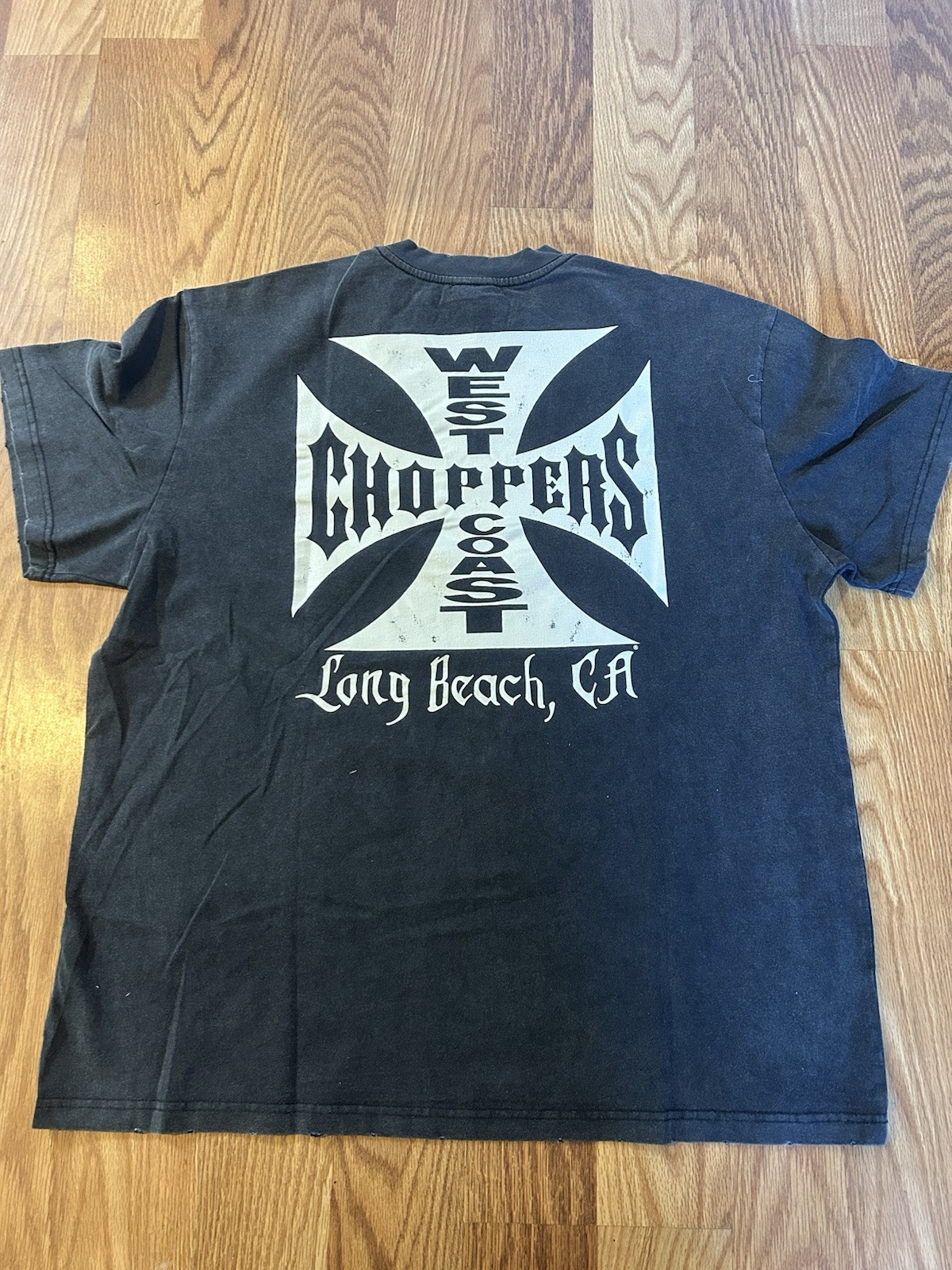 Vintage Distressed  West Coast Choppers Shirt Black Fade Mens XL