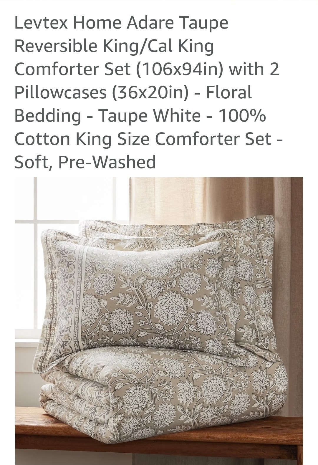 Levtex Home Alessio Texture 3-Pc. Beige Comforter Set - King /Cal King Comforter Levtex Home Alessio Texture 3-Pc. Beige Comforter Set - King /Cal King Comforter
