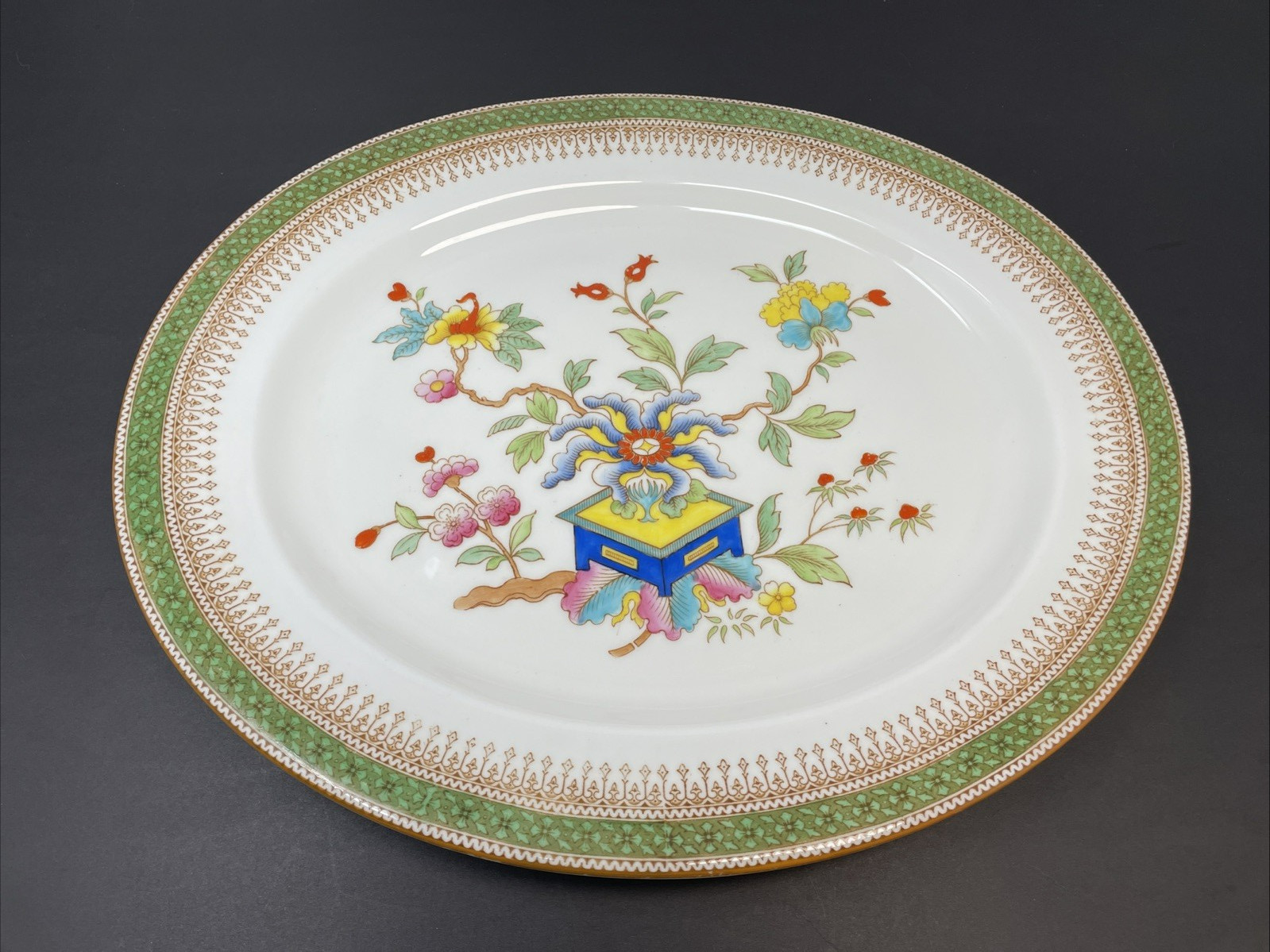 Rare Antique Royal Worcester Chinoiserie Oval Platter Z625/1 Excellent c1930s