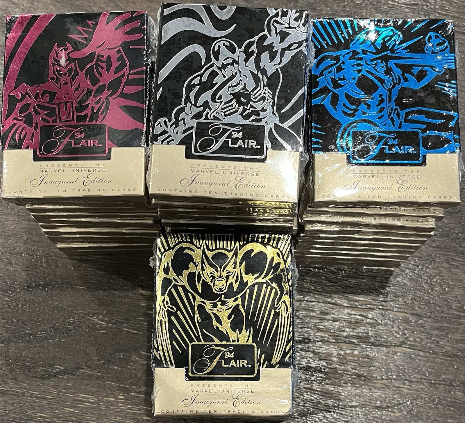 1994 Marvel Flair Booster Packs - Lot Of 5 (five) Packs