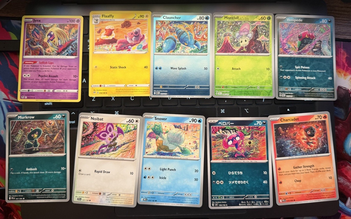 Pokémon TCG Tomokazu Komiya Artwork Card Lot (10) No Duplicates Pokémon TCG Tomokazu Komiya Artwork Card Lot (10) No Duplicates