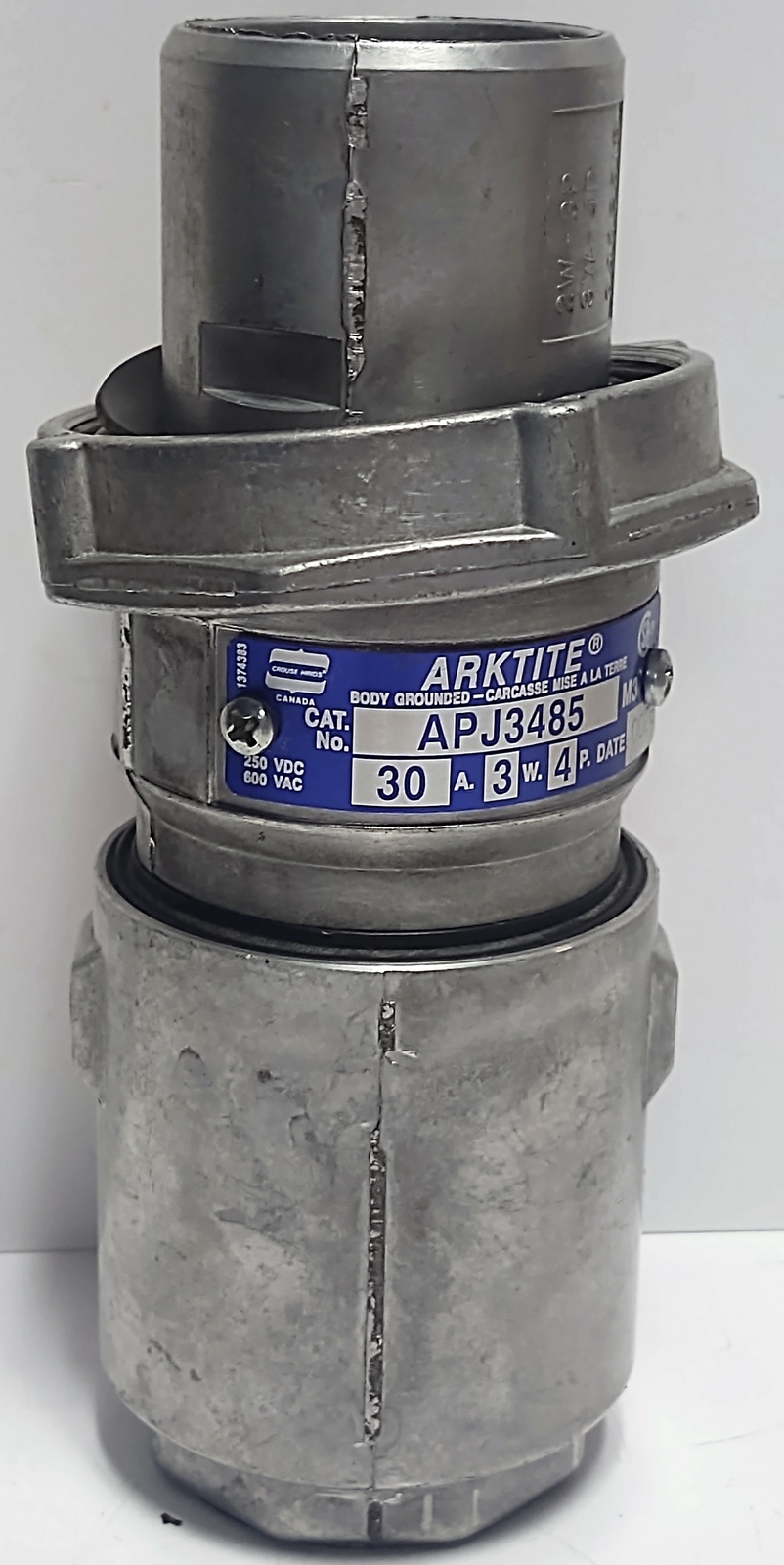 Crouse-Hinds APJ3485 600VAC Exterior ARKTITE Plug