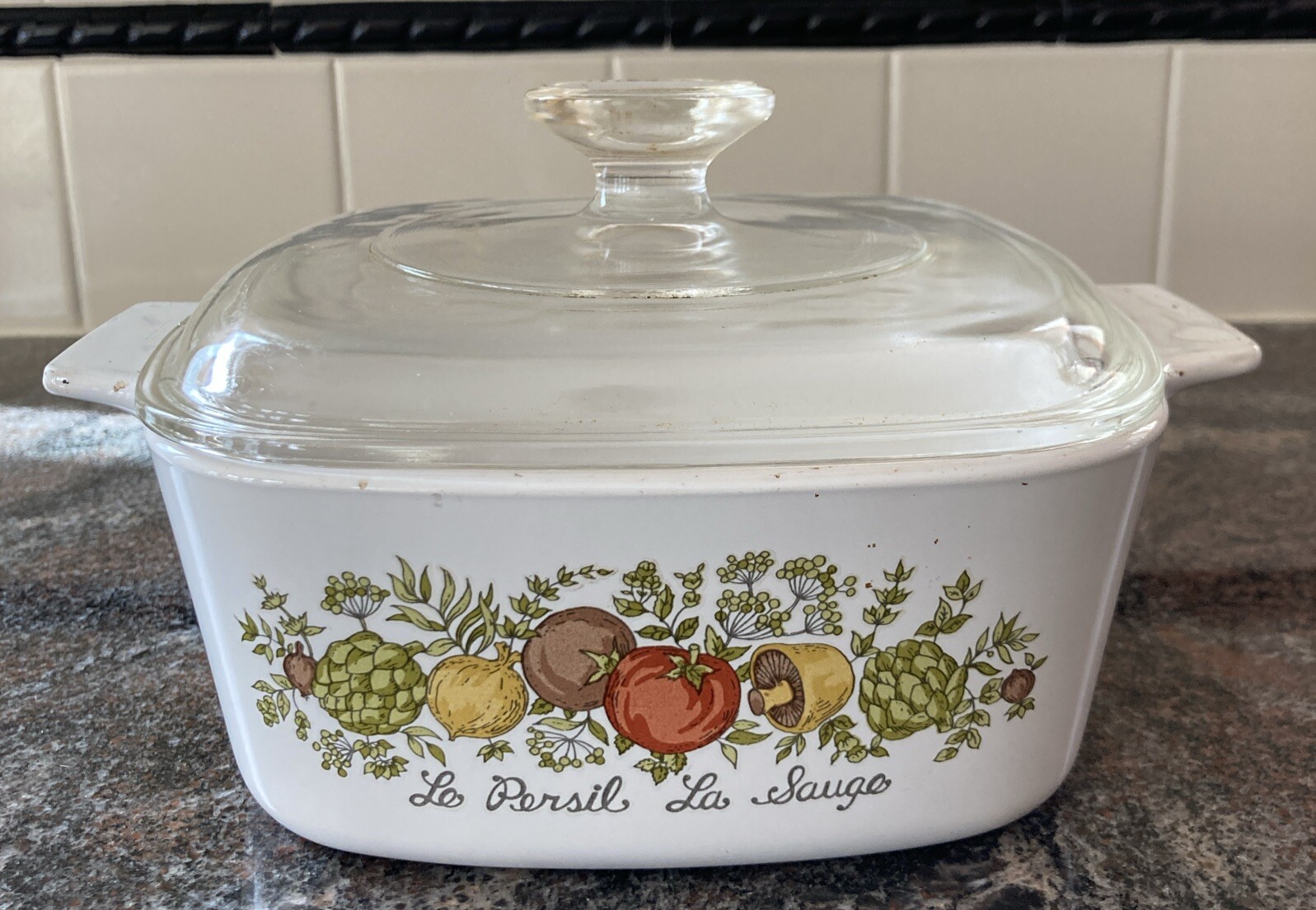 VTG Corning Ware SPICE OF LIFE Numbered Le Persil La Sauge 1.5 Quart, Lid A7C VTG Corning Ware SPICE OF LIFE Numbered Le Persil La Sauge 1.5 Quart, Lid A7C