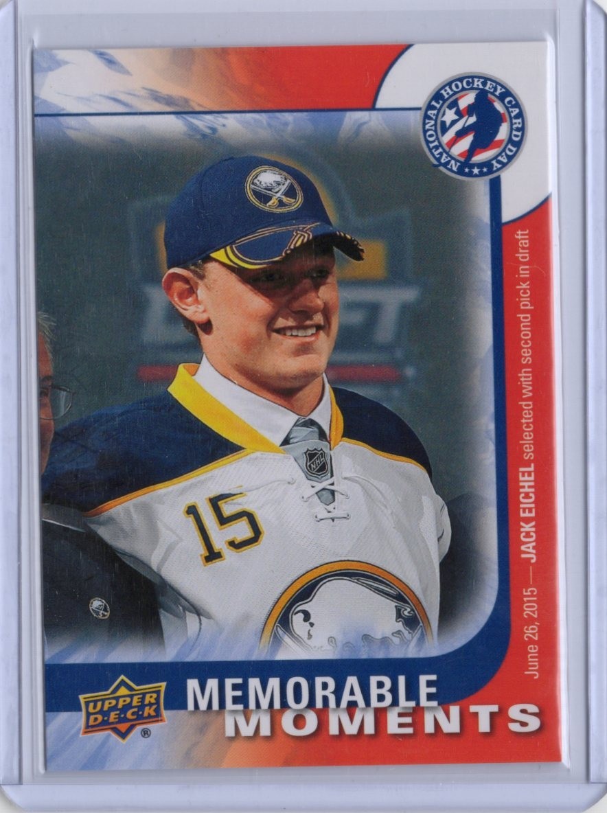 2015-16 UD NHCD USA Jack Eichel Memorable Moments Rookie Fire Sale
