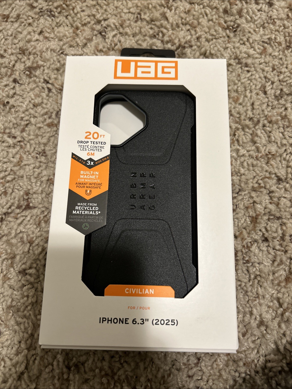 NEW Black UAG iPhone 17 Phone Case Civilian Military Grade MagSafe for 6.3” 2025