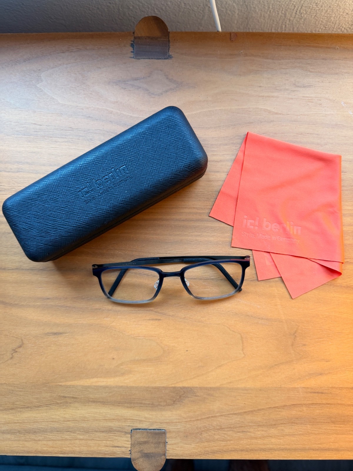 LINDBERG Acetanium 1231 AH07 Black Blue Unisex Rectangle Eyeglasses 50-19-135 LINDBERG Acetanium 1231 AH07 Black Blue Unisex Rectangle Eyeglasses 50-19-135