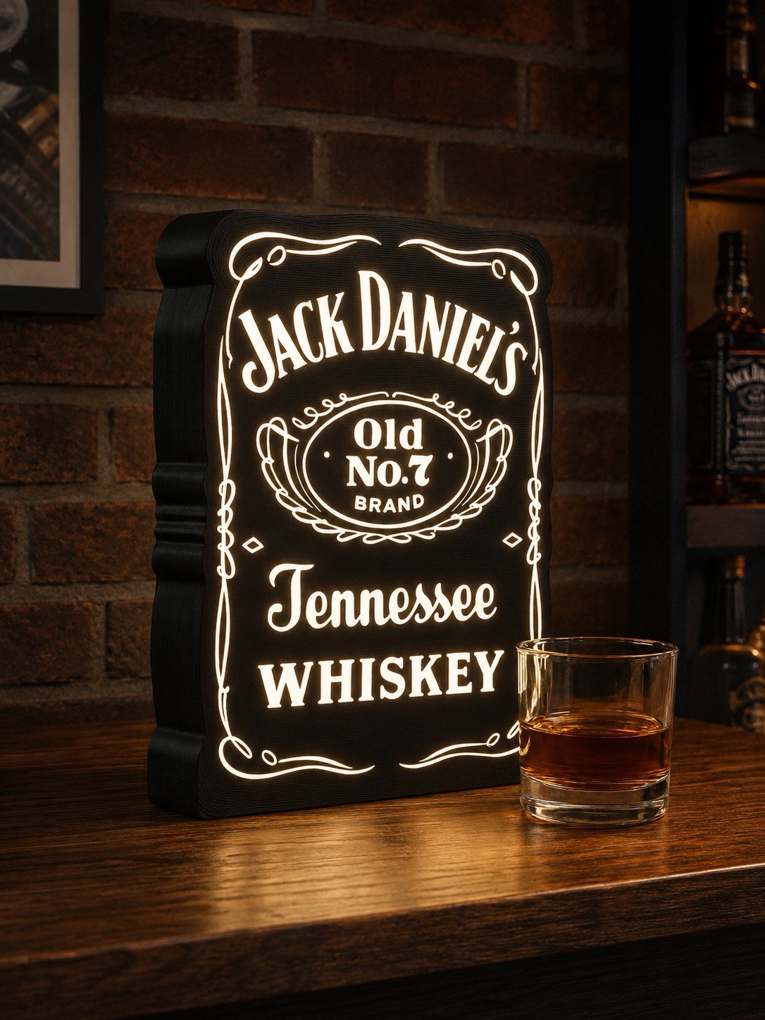 Jack Daniel’s Whiskey Bar Sign Light Box 9.5 In Tall Jack Daniel’s Whiskey Bar Sign Light Box 9.5 In Tall