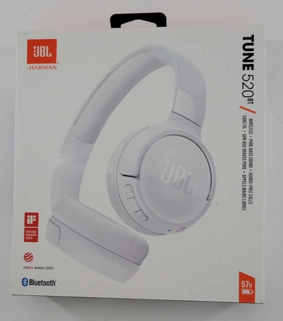 New JBL Tune 520BT Wireless On-Ear Headphones -NEW New JBL Tune 520BT Wireless On-Ear Headphones -NEW