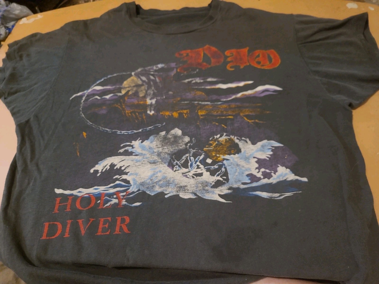 RARE Vintage 1984 Dio Holy Diver North American Tour Large Tour Concert T-shirt