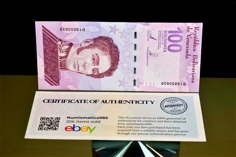 VENEZUELA 100 DIGITALES 2021 Qty 1 Pc New 100 Million Series COA