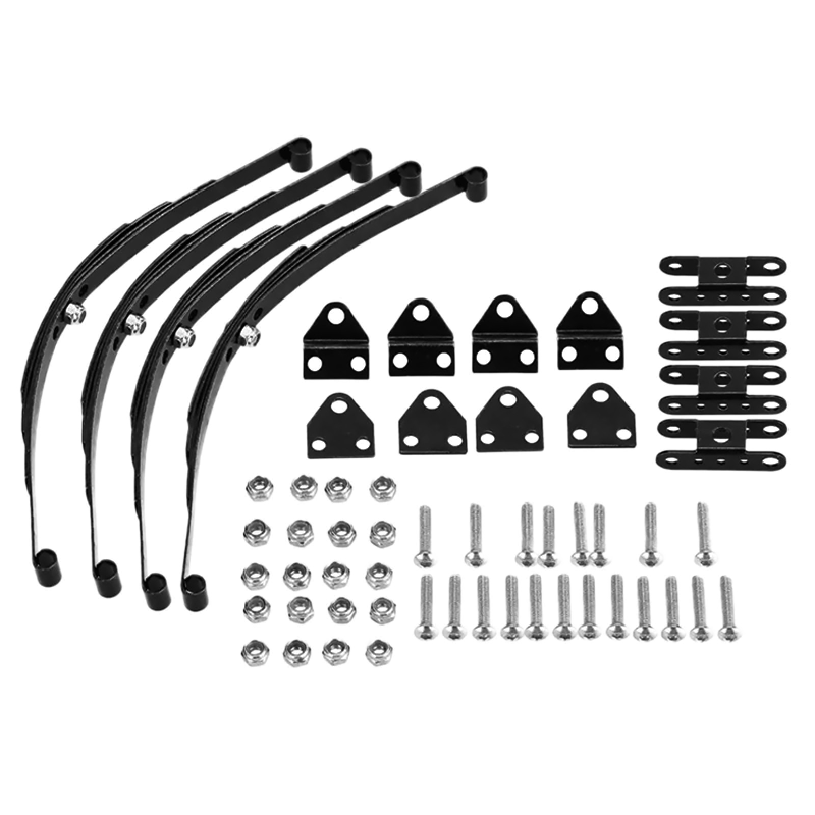 4Pcs 1/10 RC Car Leaf Springs Damper Chassis For Tamiya For Axial SCX10 D90 4WD