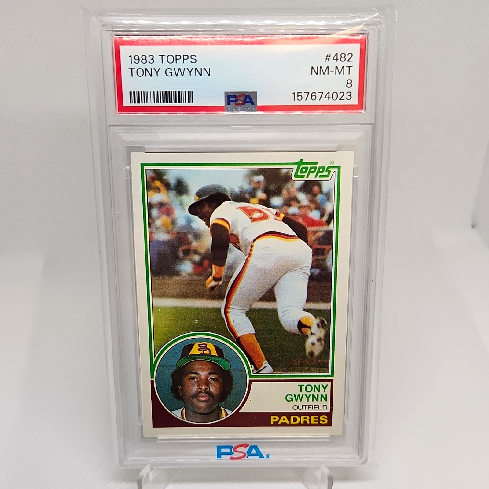  1983 Topps- Tony Gwynn RC #482 PSA 8 San Diego Padres Beautiful Copy