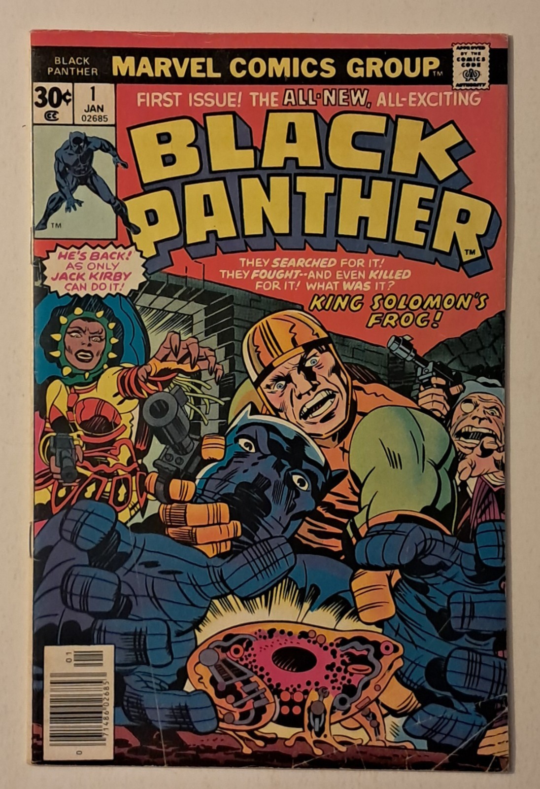 Black Panther #1 (1st Solo Title) 1977 Kirby Art Black Panther #1 (1st Solo Title) 1977 Kirby Art
