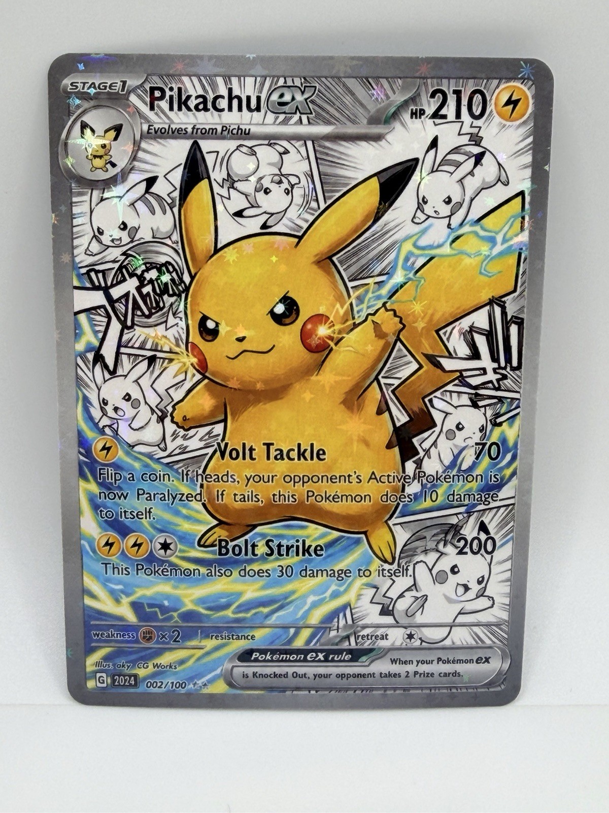 Pokemon Manga Pikachu Special Doujin Art Holo Card