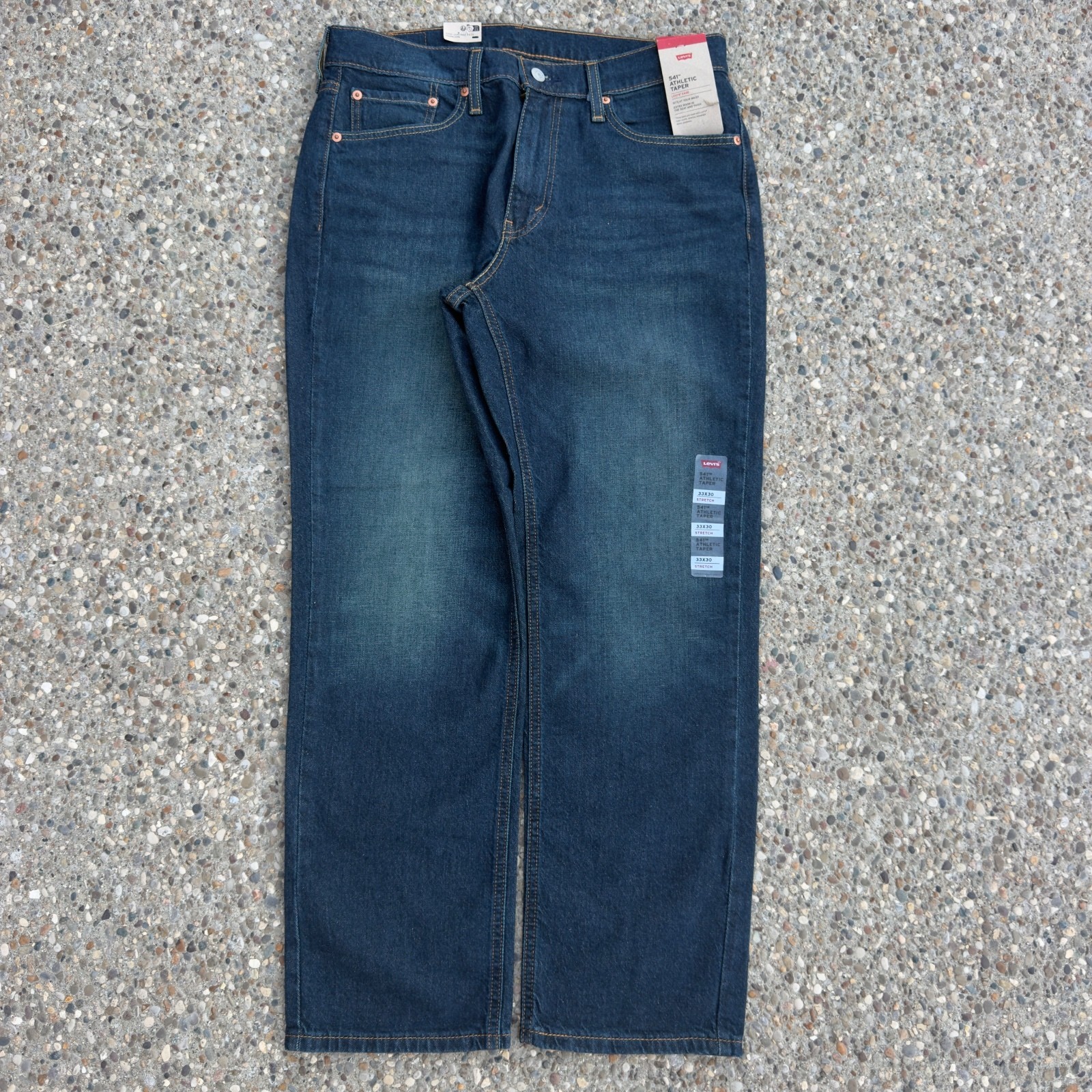 Levi’s 541 Athletic Taper Dark Wash Stretch Jeans 33x30 New With Tags