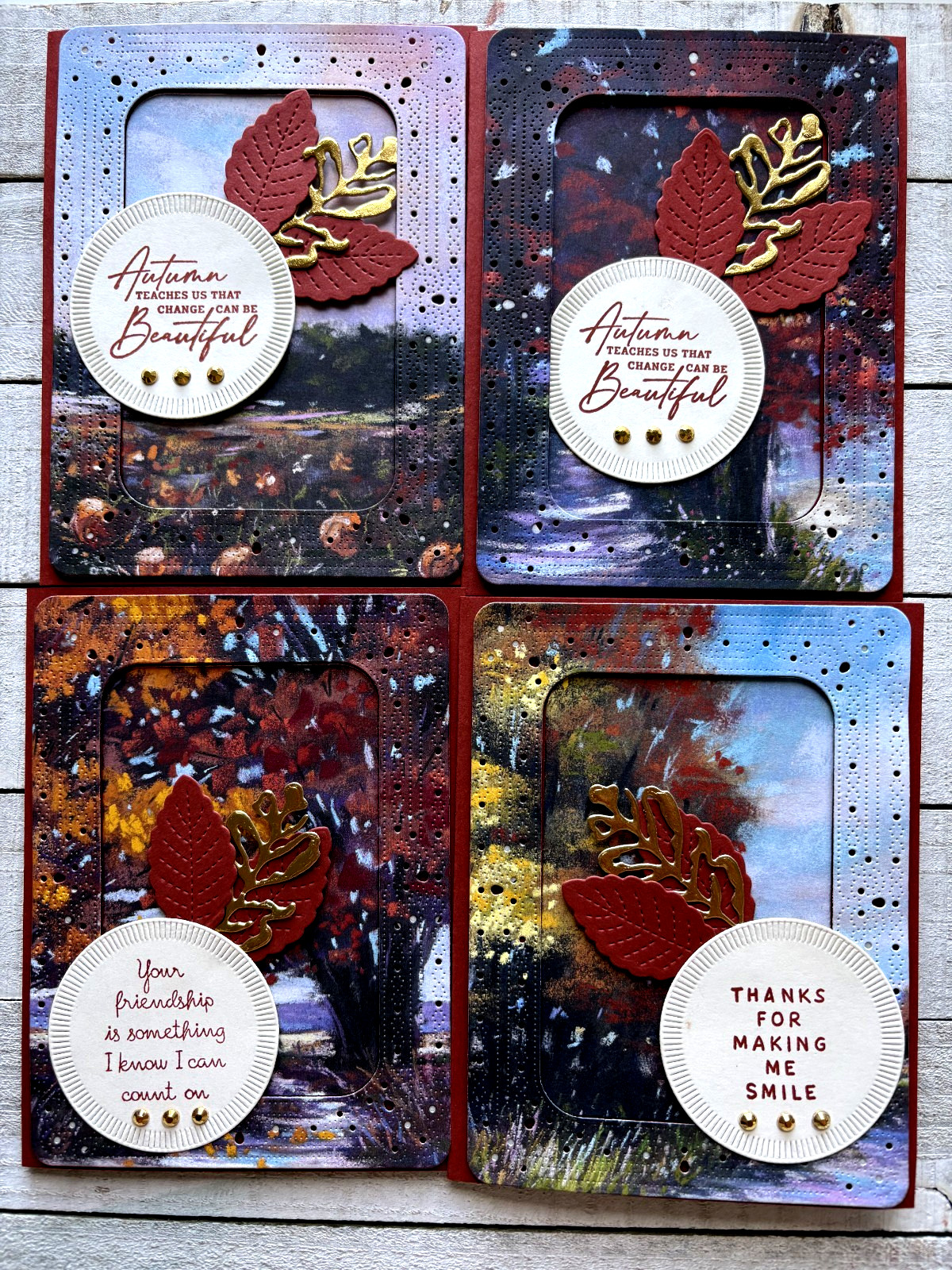 Stampin\' Up Card Kit - SPLENDID AUTUMN - All Inclusive Set of 6 Cards