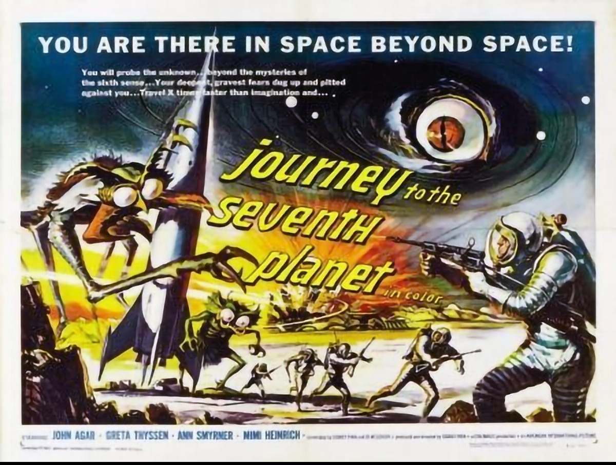 1962 Journey To The Seventh Planet Movie Poster Metal Fridge Magnet 3 x 4 8485