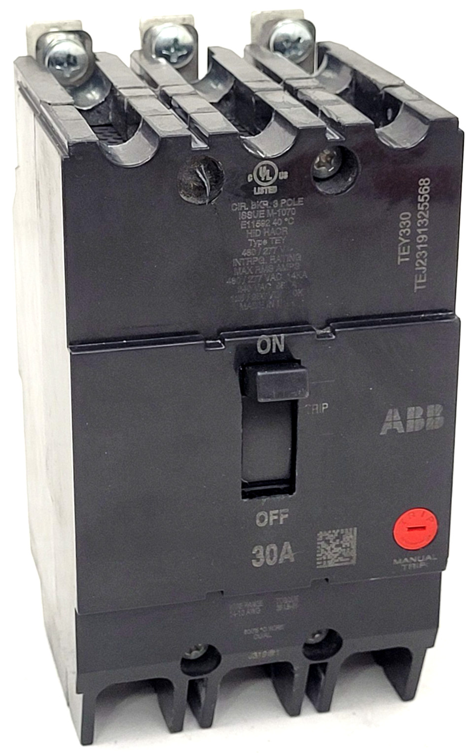 TEY330 ABB 30 Amp 480 Volt Circuit Breaker - Next Day Option - New TEY330 ABB 30 Amp 480 Volt Circuit Breaker - Next Day Option - New