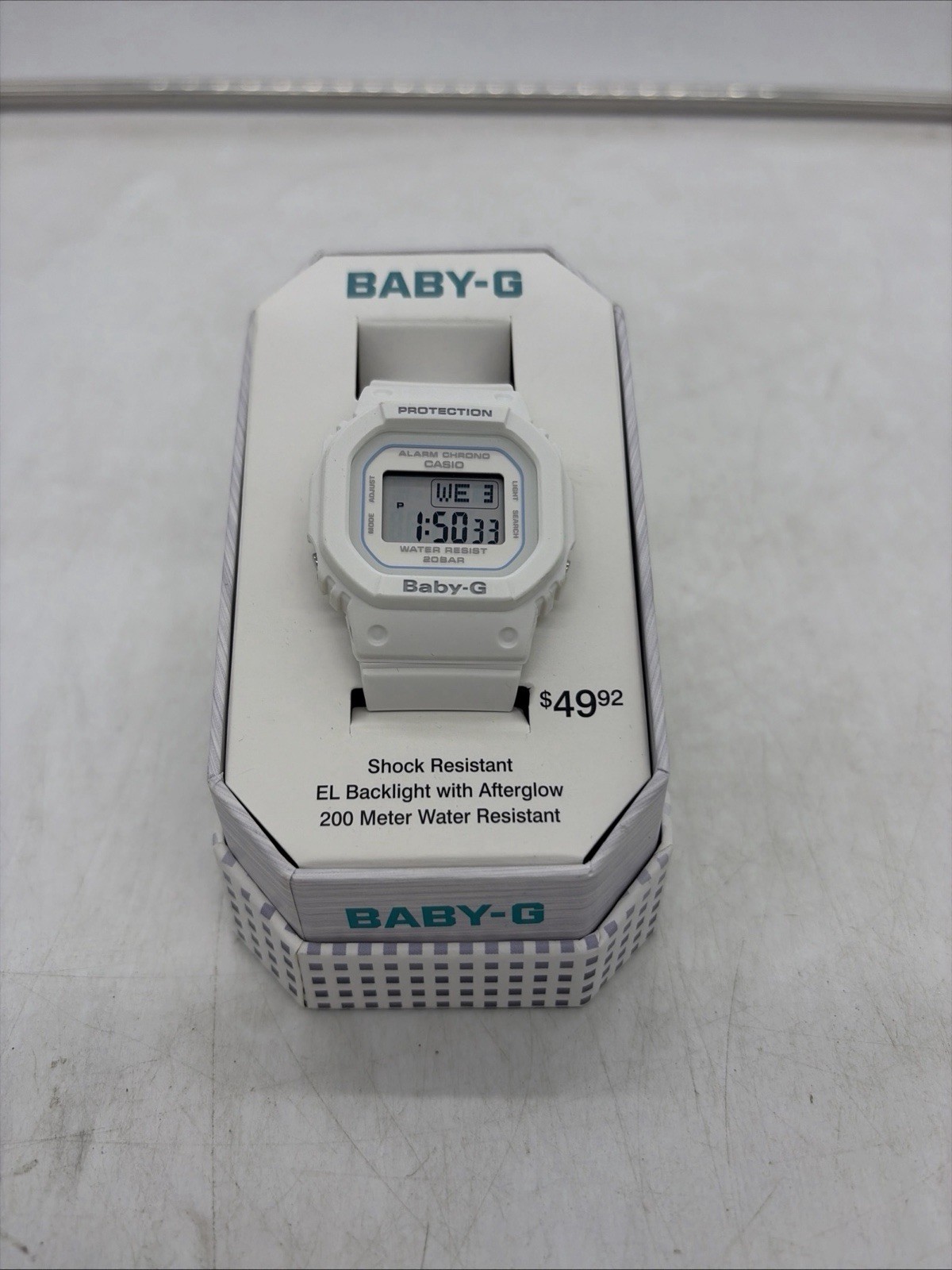 Casio Women\'s Watch Baby-G World Timer White BGD560-7TN Shock Resistant NIB
