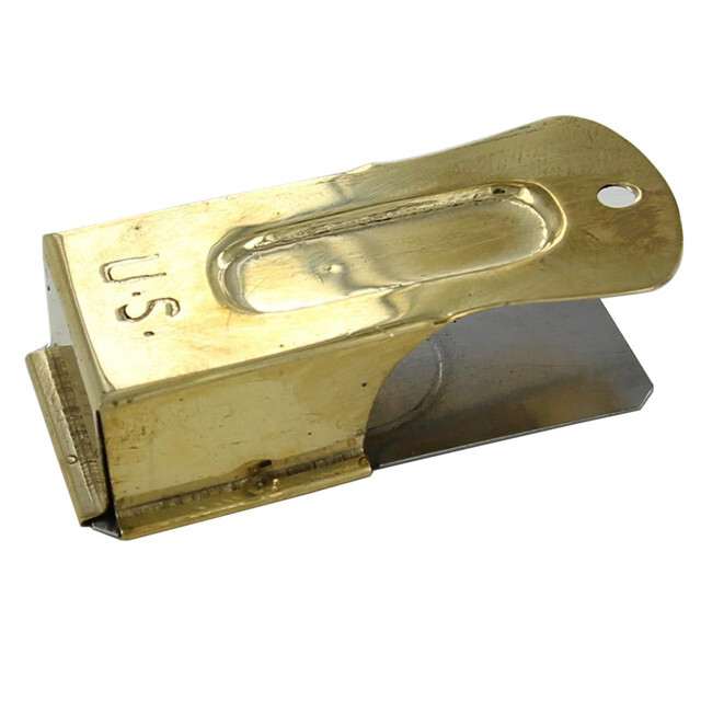 U.S. D-Day Paratrooper Brass Cricket Clicker Reproduction Gold
