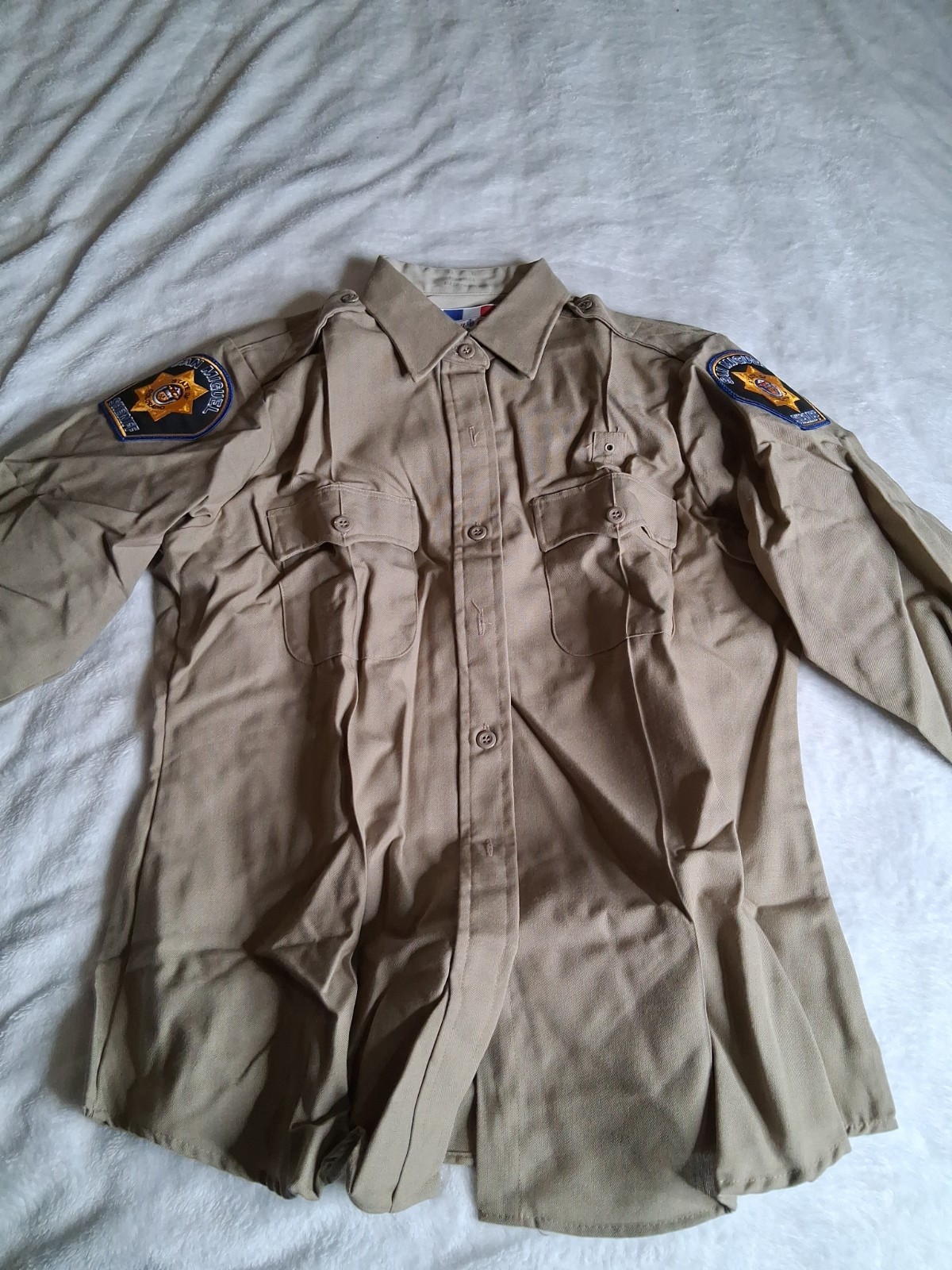 Vtg Sam MIGUEL Colorado Police Officer Shirt Mens 42 Short Sleeve + Patch Vtg Sam MIGUEL Colorado Police Officer Shirt Mens 42 Short Sleeve + Patch