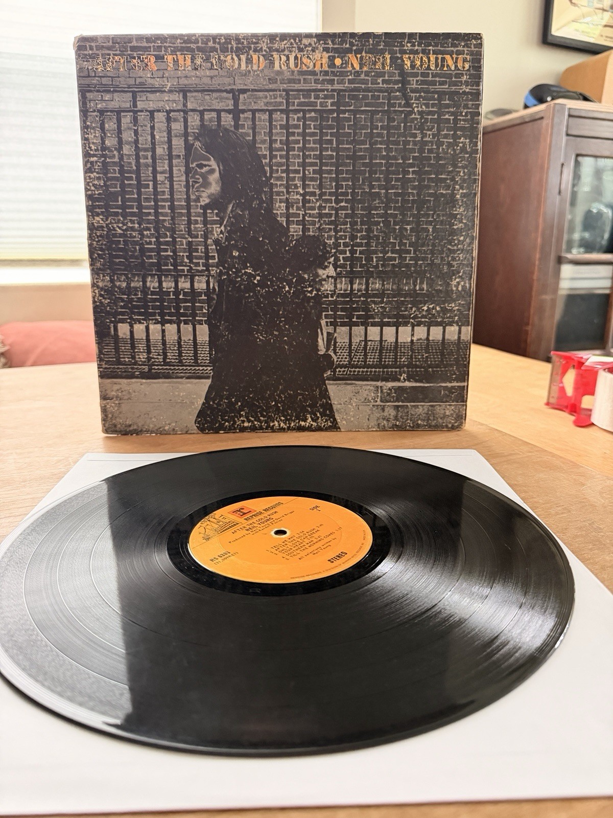 Neil Young After The Gold Rush LP Reprise RS 6383 1970 1st Press Poster VG+/VG