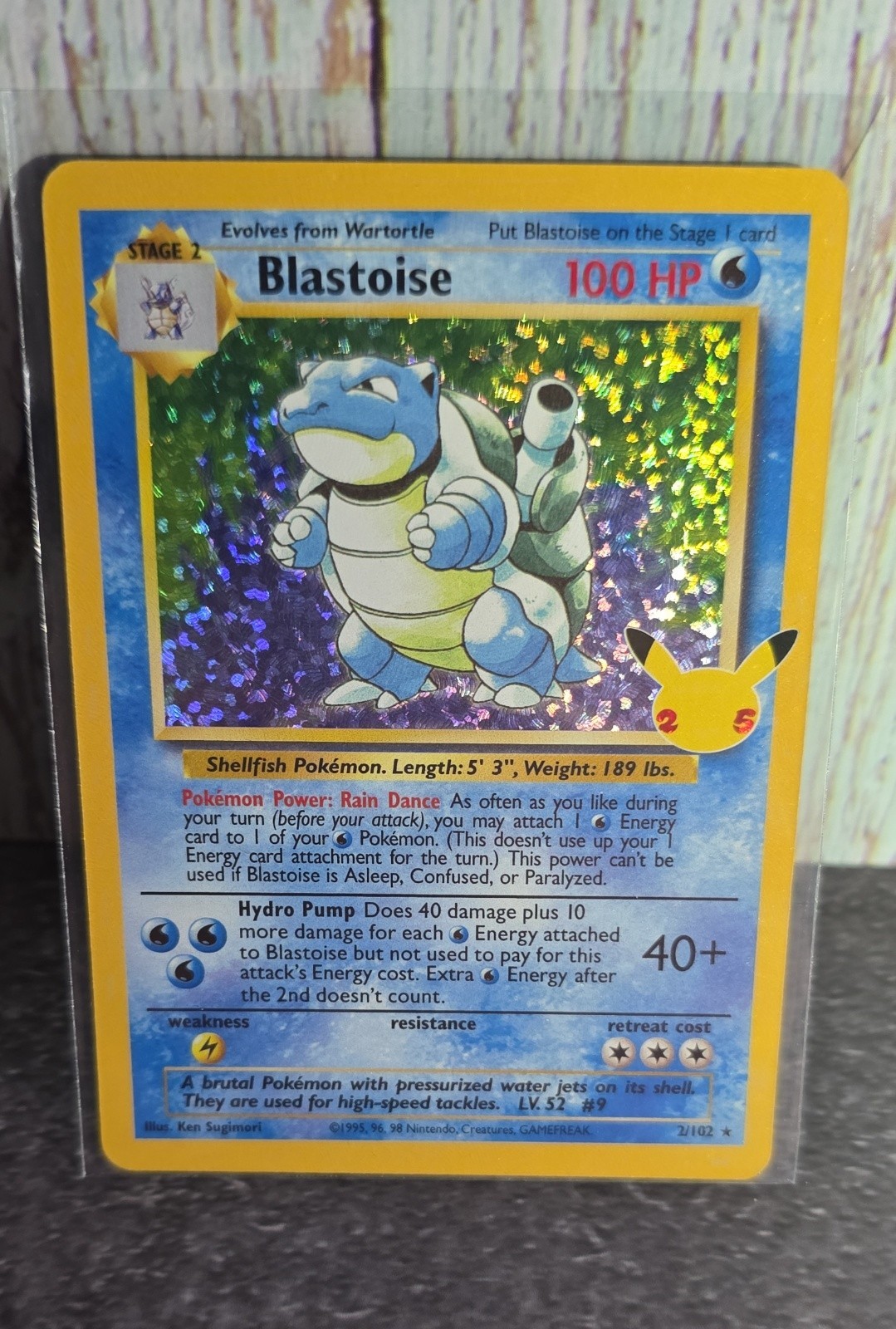 Blastoise 2/102 Celebrations: Classic Collection Holo