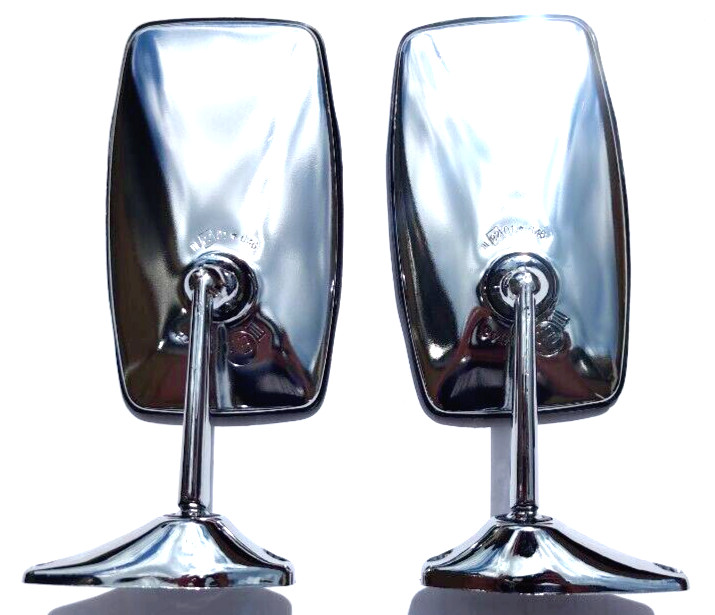 2x CHROME REAR VIEW MIRROR LADA 2101 2103 06 NIVA 2121 VOLGA Espejos retrovisor
