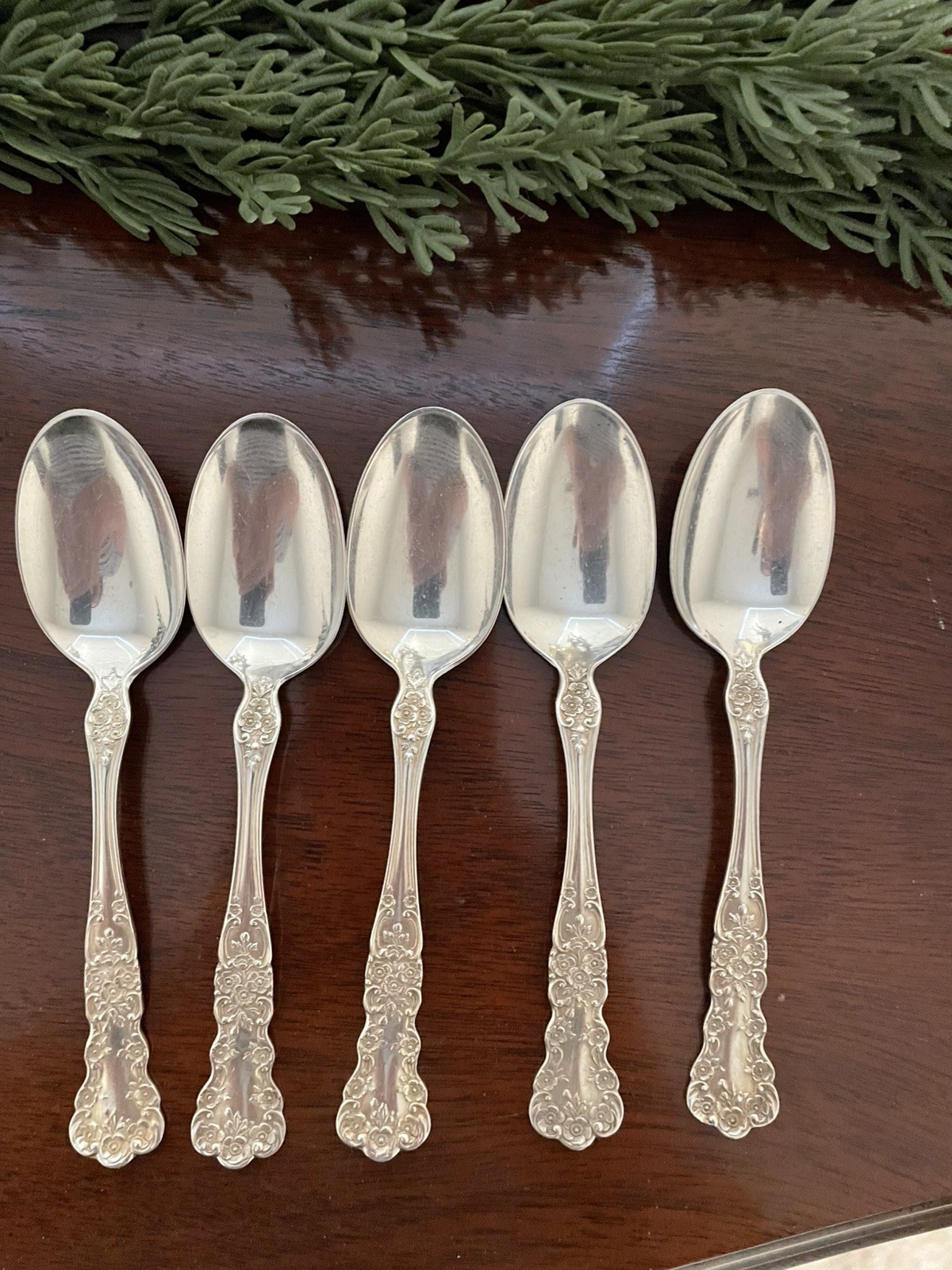 Gorham Buttercup Sterling Silver Teaspoons (set of five, old marks)