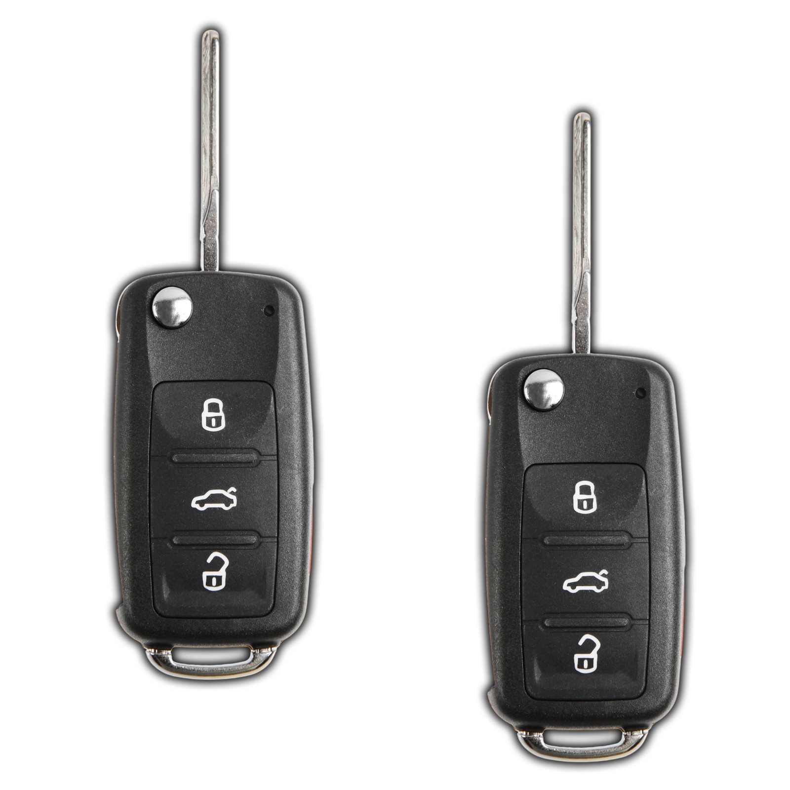 2x Keyless Entry Remote Car Flip Key Fob Control for Volkswagen VW NBG010180T