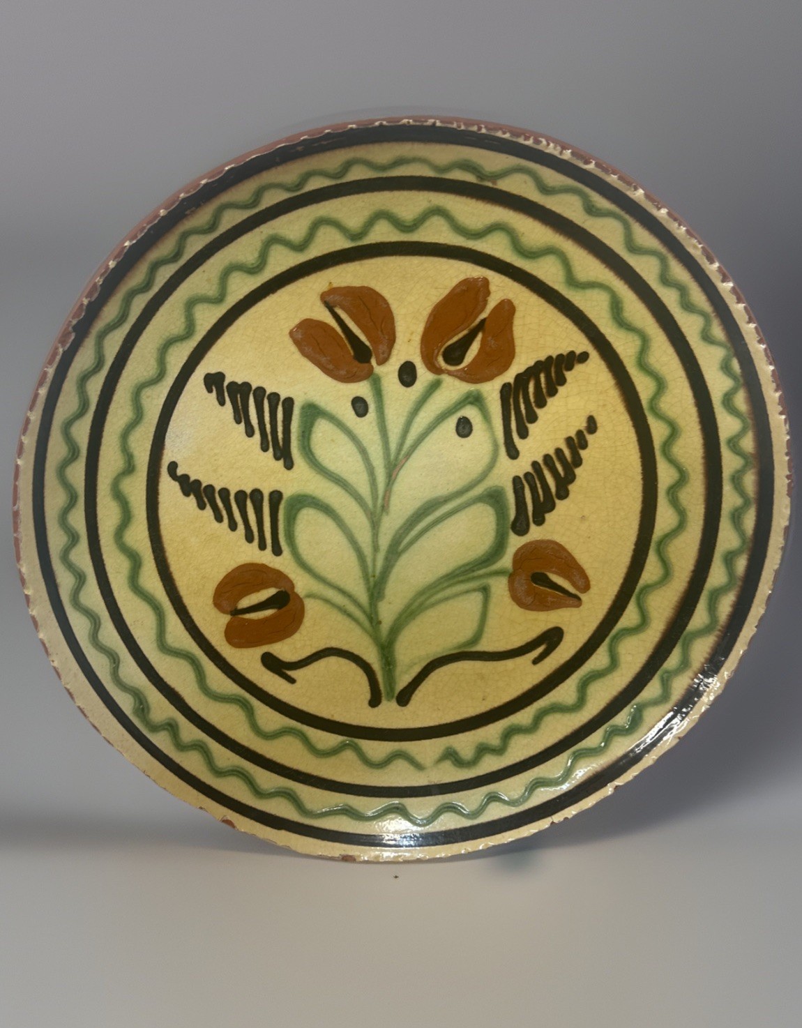 RARE Turtle Creek Potters Redware Pottery Signed Marti Mccoy, Moravian Church RARE Turtle Creek Potters Redware Pottery Signed Marti Mccoy, Moravian Church