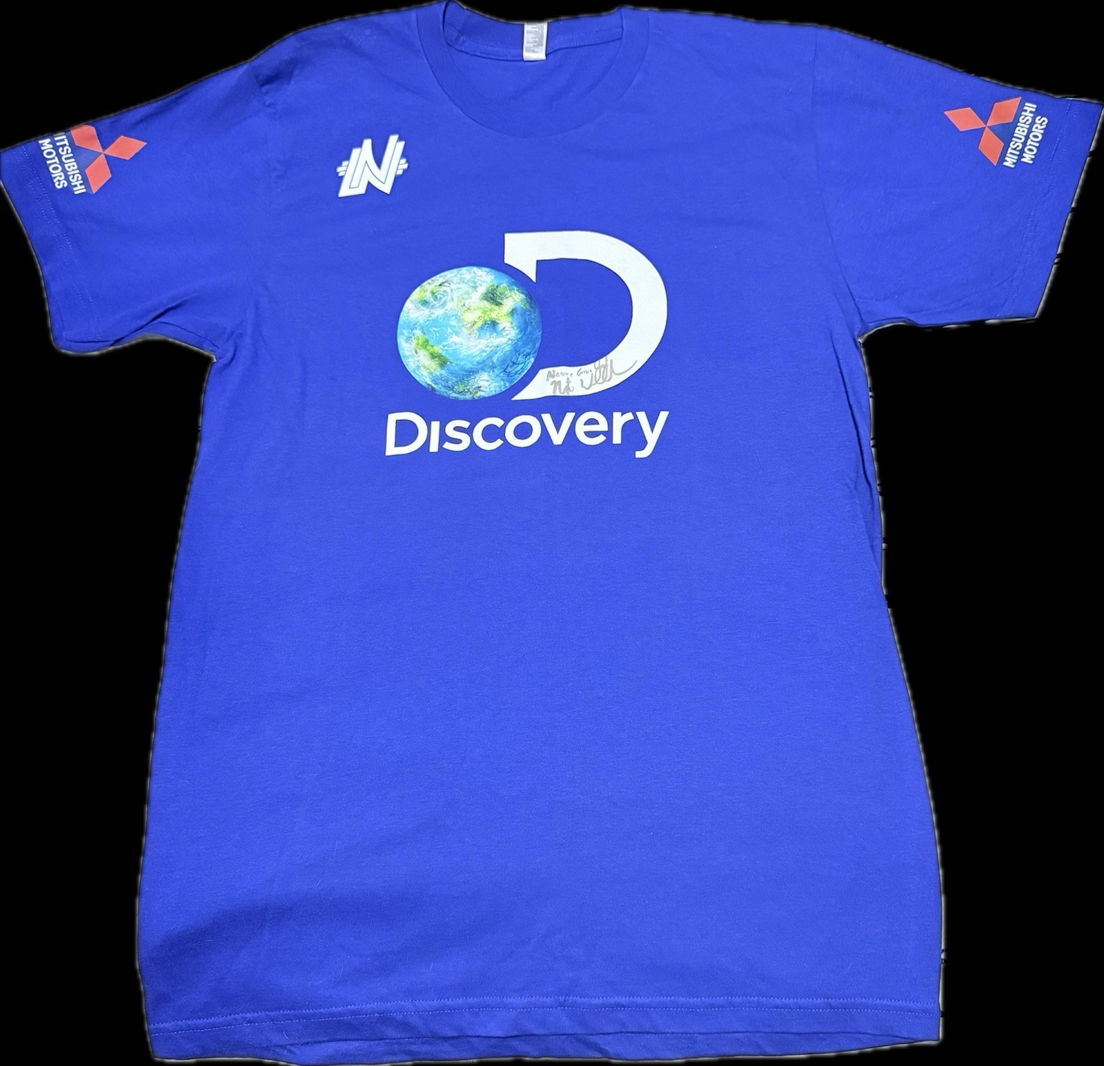 RARE 2013 Autographed “Skywire Live” Tee, S-M, Discovery Channel Nik Wallenda RARE 2013 Autographed “Skywire Live” Tee, S-M, Discovery Channel Nik Wallenda
