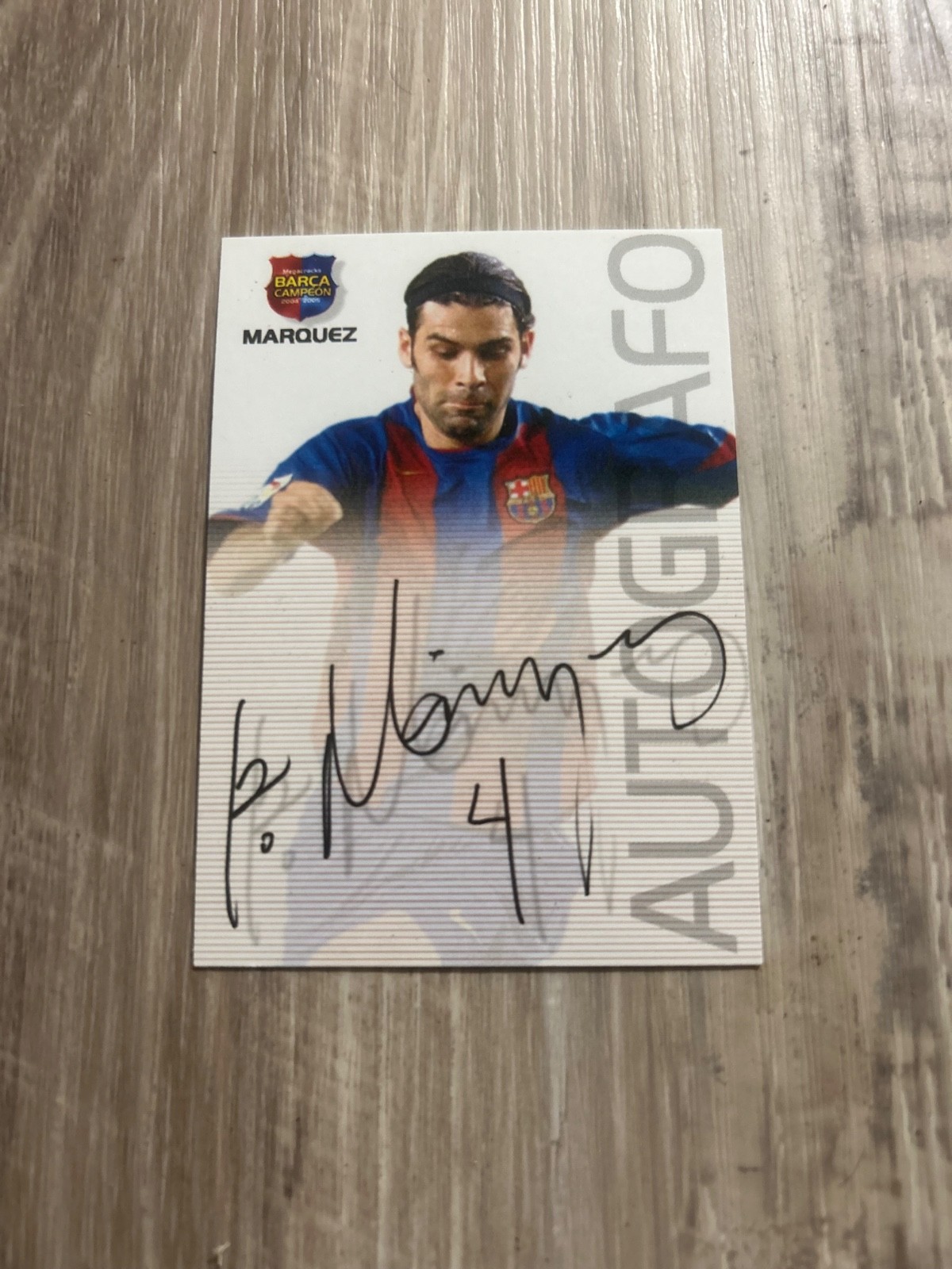 2004-05 Panini Megacracks Barca Autografo # 70 Marquez Barcelona 2004-05 Panini Megacracks Barca Autografo # 70 Marquez Barcelona