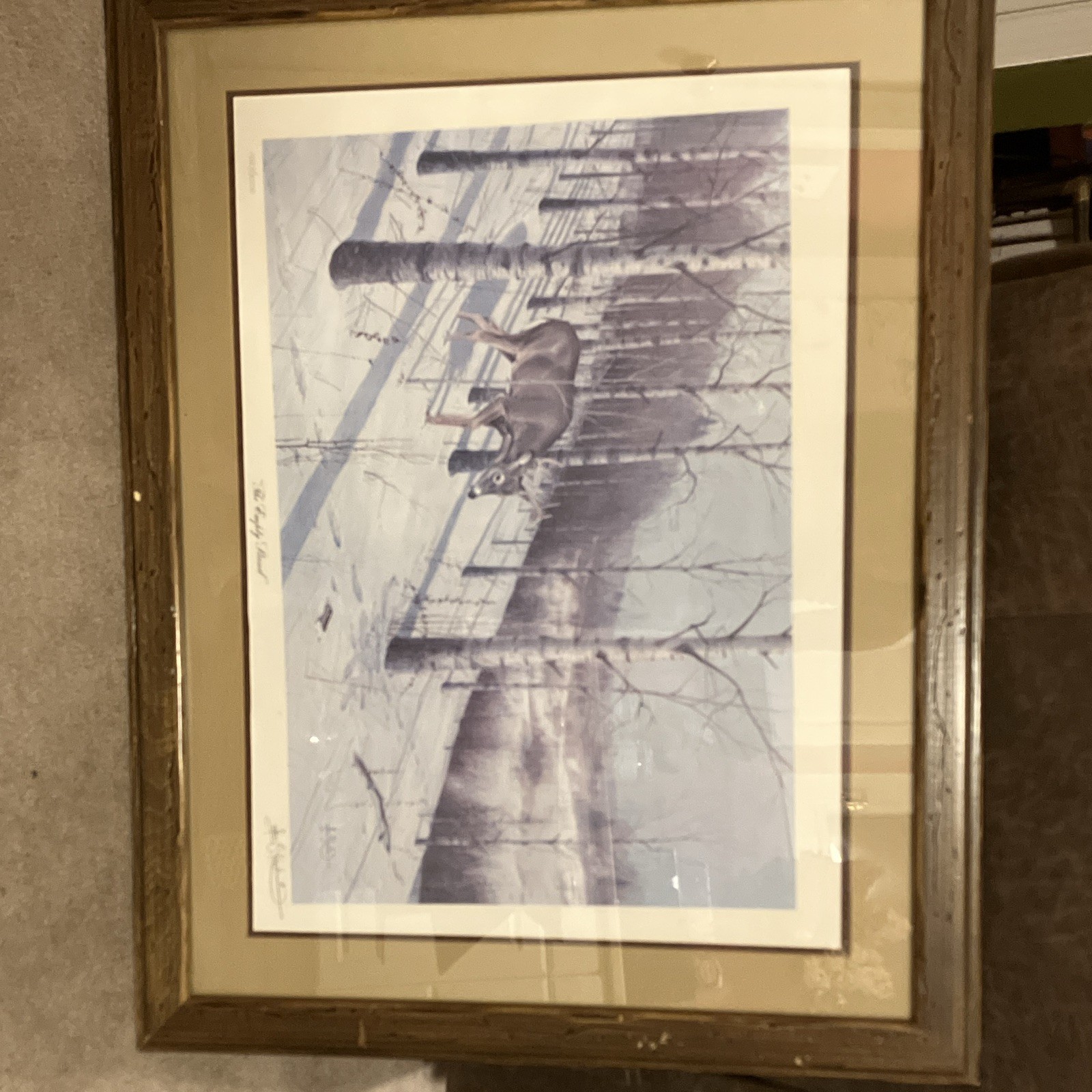 Les C. Kouba The Empty Stand Signed Limited Edition Numbered Matted Framed Les C. Kouba The Empty Stand Signed Limited Edition Numbered Matted Framed