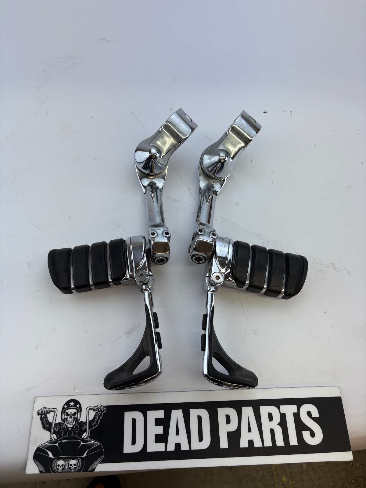 Harley long adjustable highway Kuryakyn switchblade stirrup  footpegs
