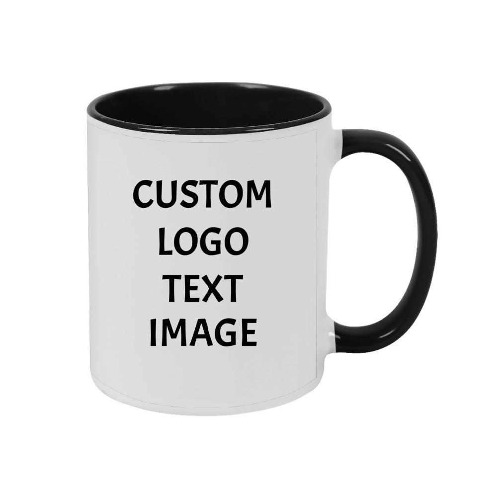 Customized Two Tone Coffee Mug Personalized Text  Daily Work Identity Present