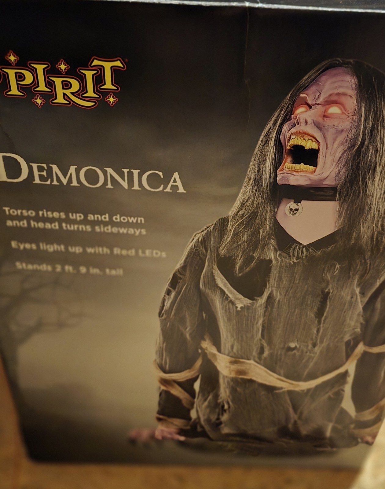 Spirit Halloween 3.2 Ft Demonica Animatronic Halloween Prop Spirit Halloween 3.2 Ft Demonica Animatronic Halloween Prop