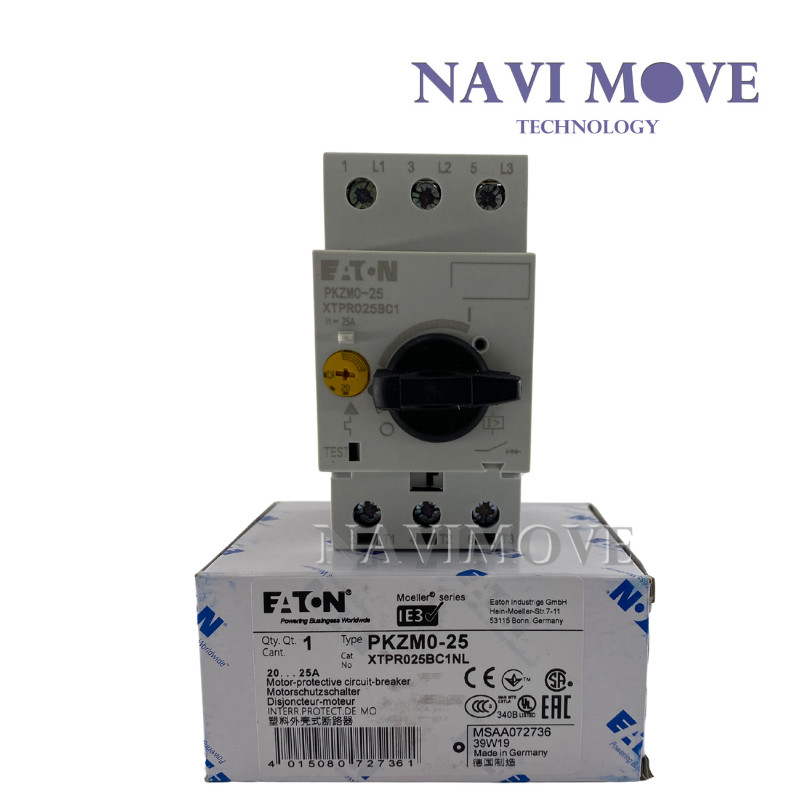 New Eaton Moeller PKZM0-25 Motor Protector Circuit Breaker XTPR025BC1NL USA New Eaton Moeller PKZM0-25 Motor Protector Circuit Breaker XTPR025BC1NL USA