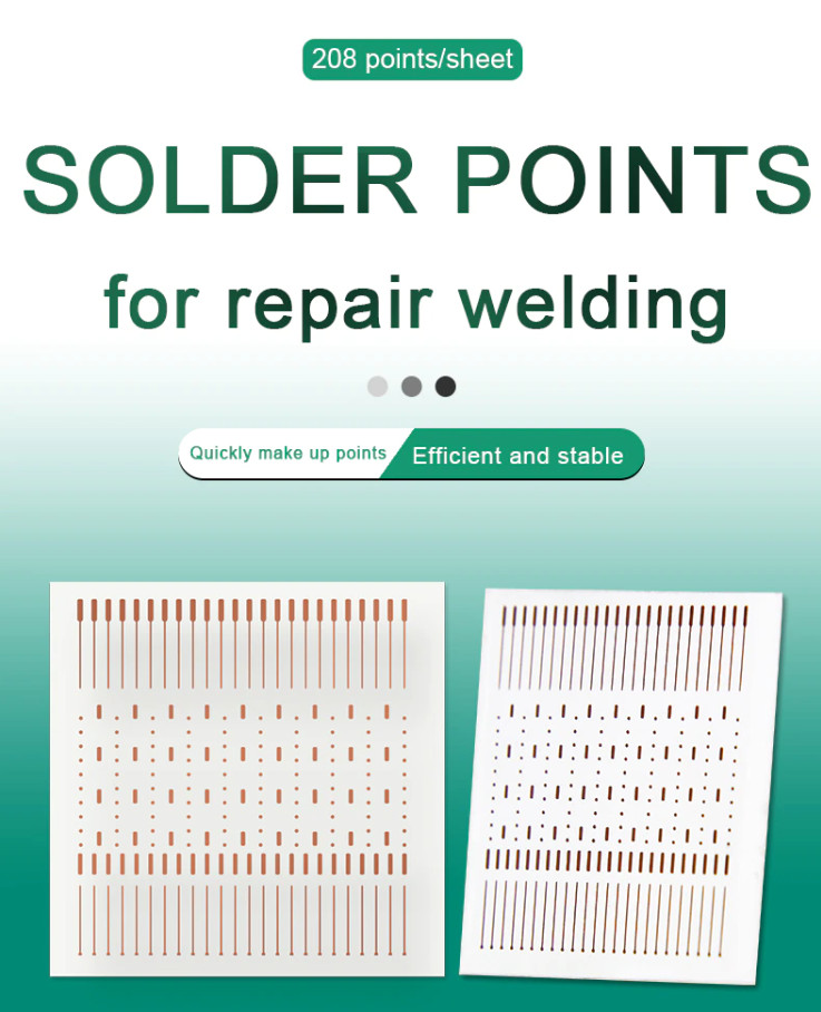 Micro Soldering Lugs Solder PCB Rework Trace Point Repair IC Pad Ripped BGA Tabs Micro Soldering Lugs Solder PCB Rework Trace Point Repair IC Pad Ripped BGA Tabs