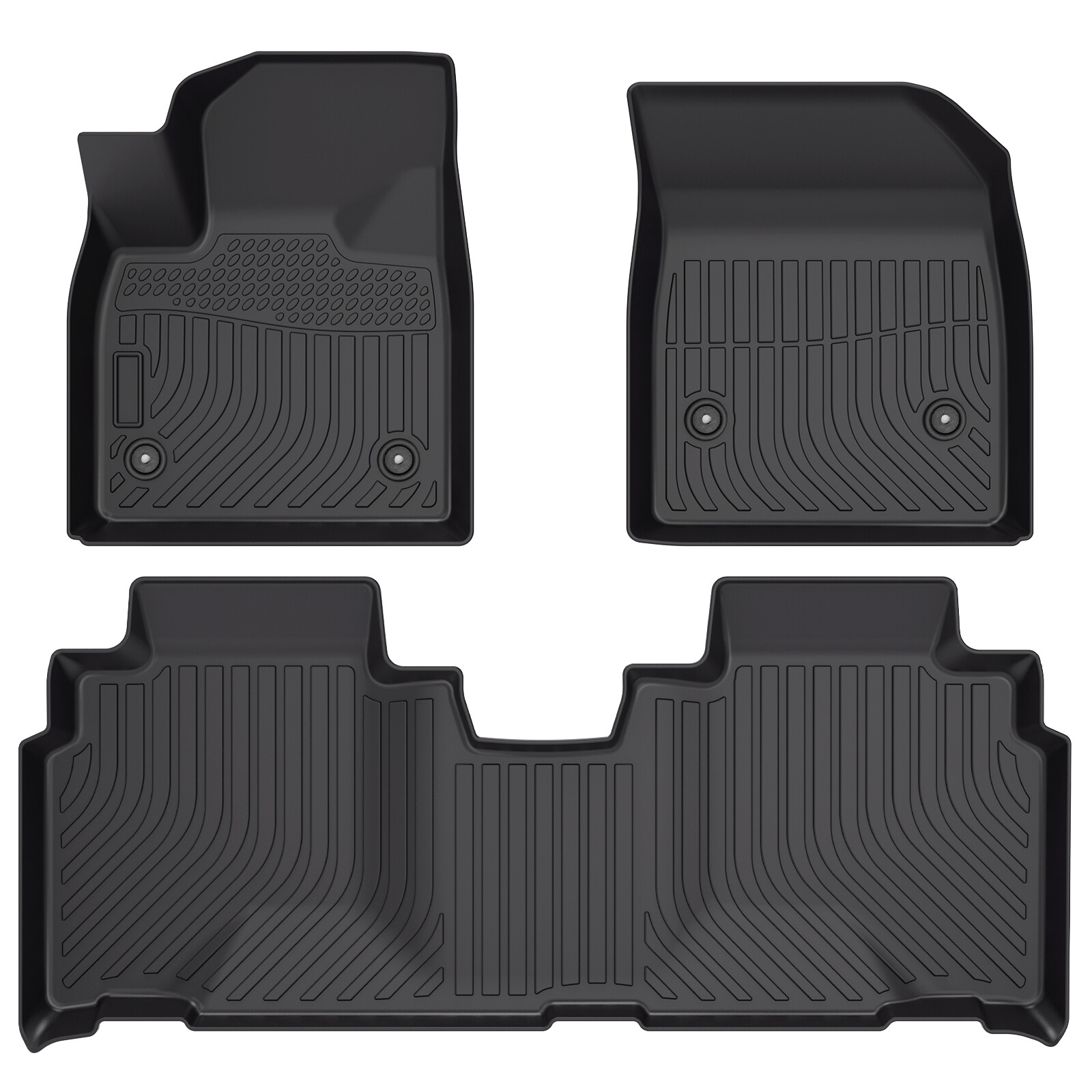 Floor Mats Liner Carpets For 2024-2025 Chevy Blazer EV TPE Rubber All Weather