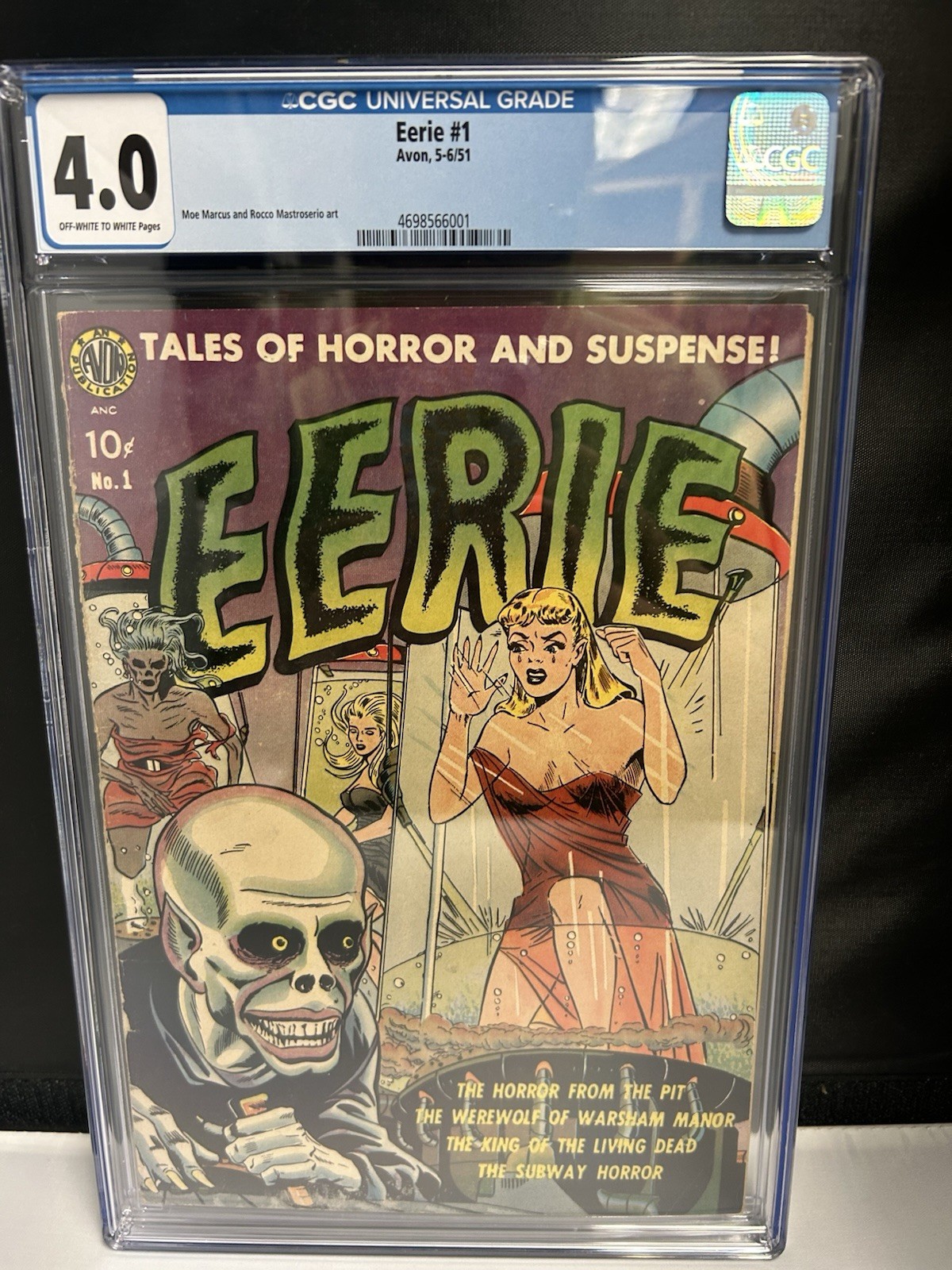 Eerie #1 CGC 4.0 Golden Age Pre-Code Horror