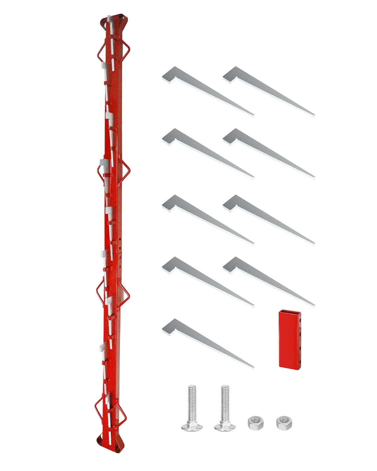 8ft Woven Wire Fence Stretcher Bar with 9 Wedges