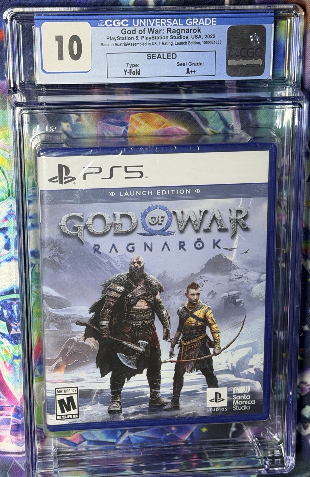 2022 PS5 GOD OF WAR RAGNAROK 1st PRINT Launch Edition CGC Graded 10 A++ Seal